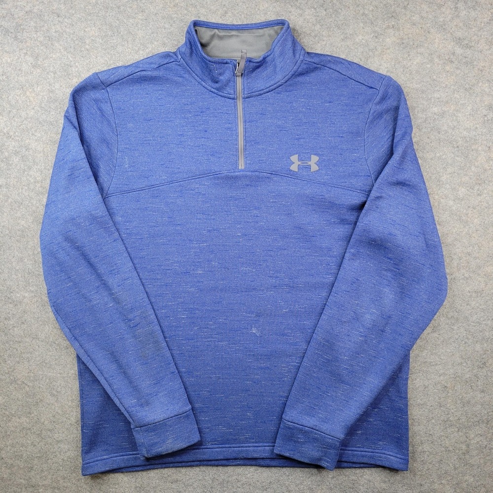 Under Armour Pullover Mens Large ColdGear 1/4 Zip Long Sleeve Fleece Top